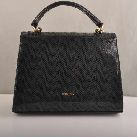 7430 Miu Miu Borse Totalizzatore Serpente Vene 7430 nero